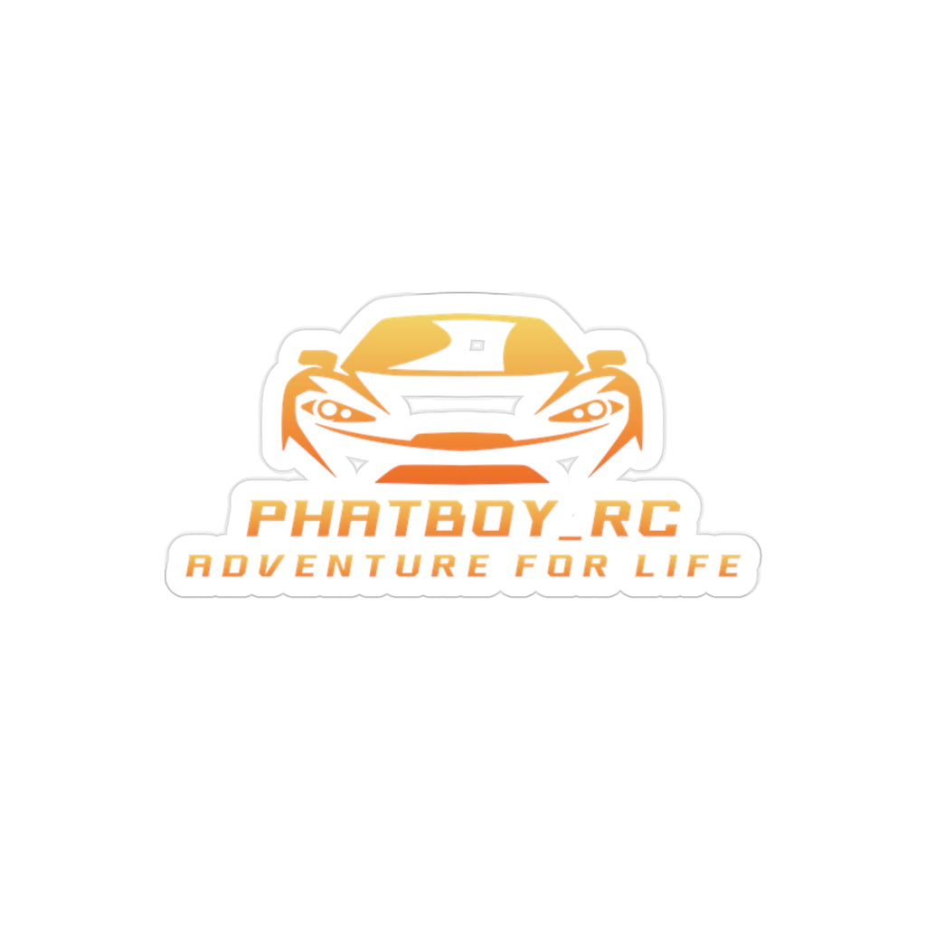 Phatboy RC "Adventure for Life" Die-Cut Transparent Sticker