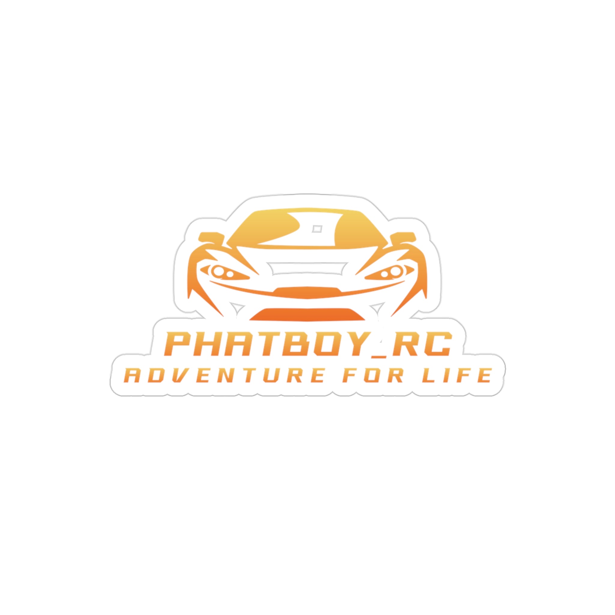 Phatboy RC "Adventure for Life" Die-Cut Transparent Sticker