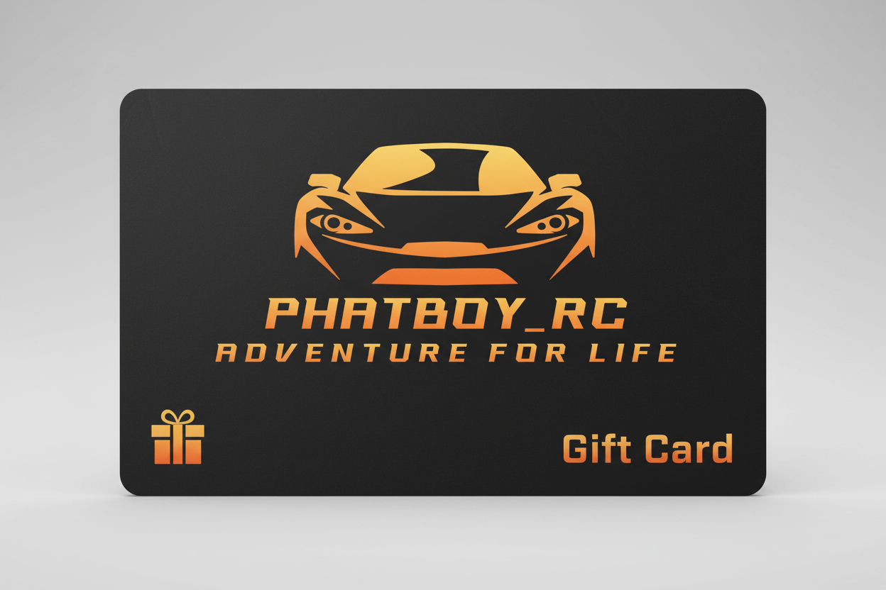 Phatboy RC Gift Card with matching colors